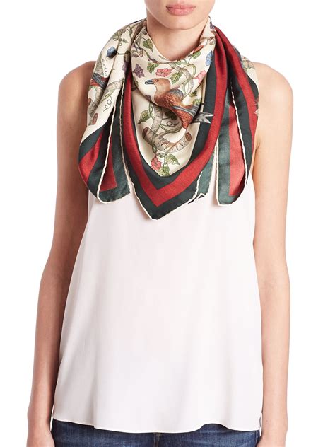 gucci scarf yoox|GUCCI Women's Scarves And Foulards .